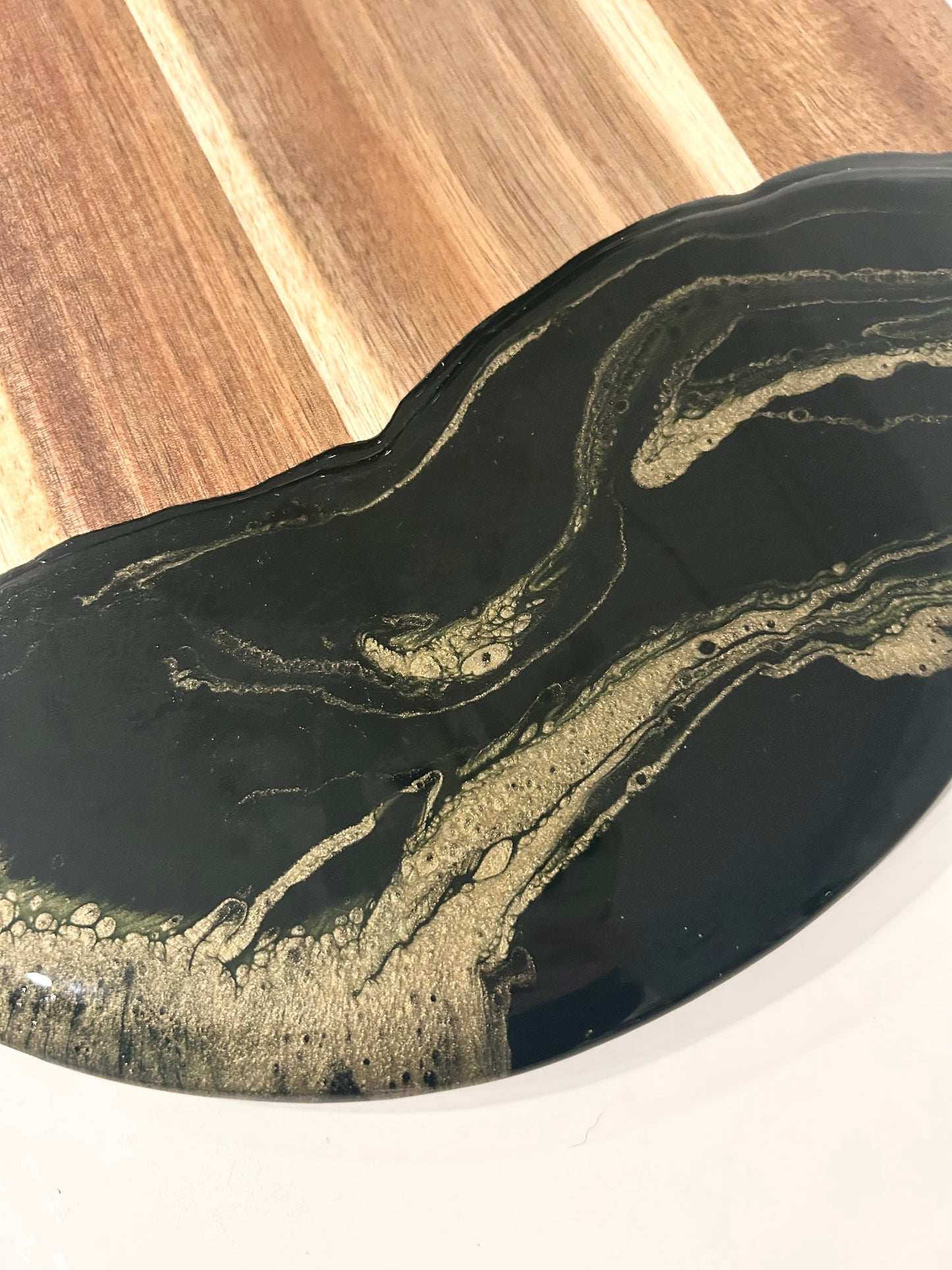 Medium Round - Hunter Green/Gold