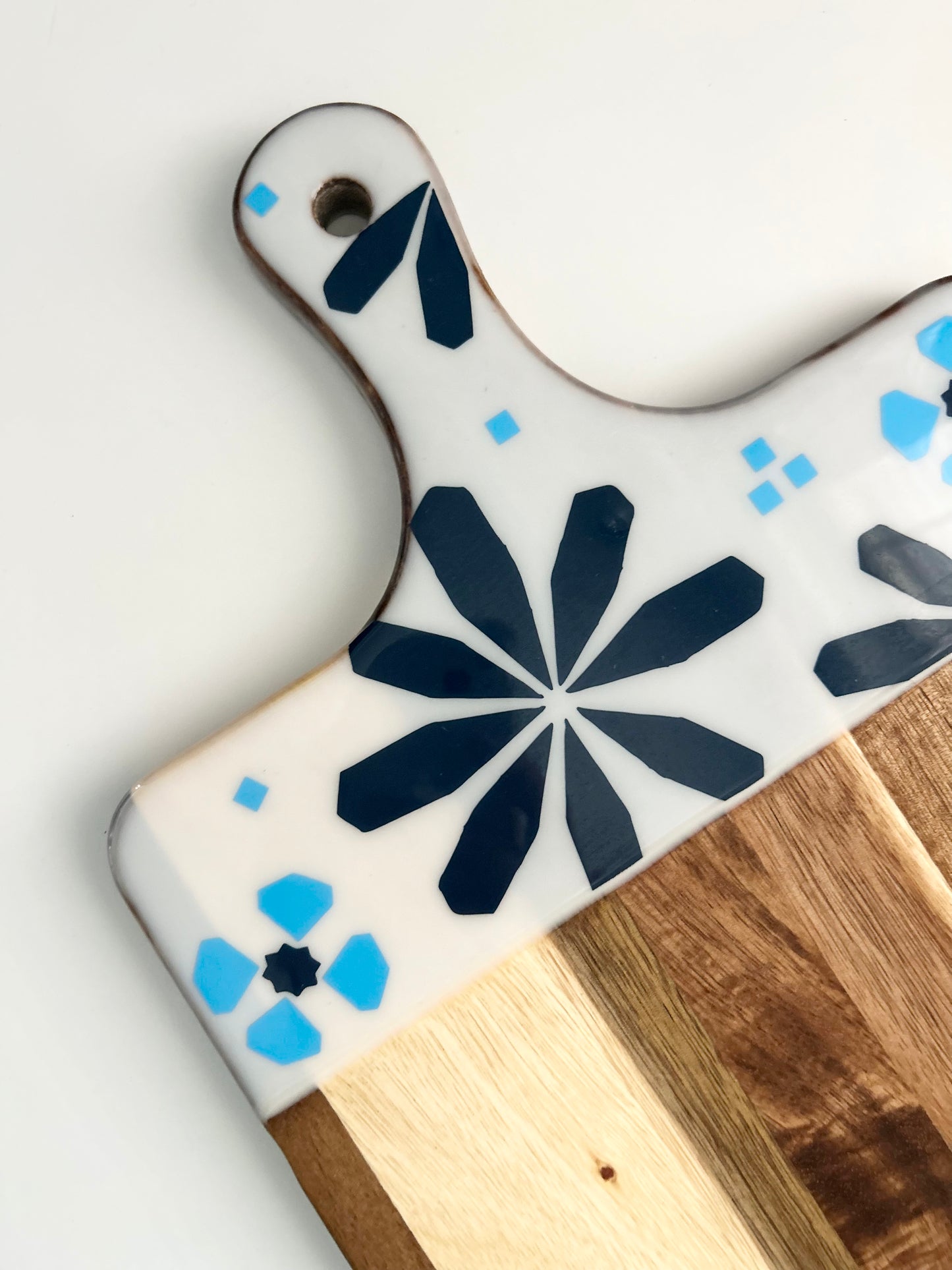 Navy Blue Mosaic Charcuterie Board
