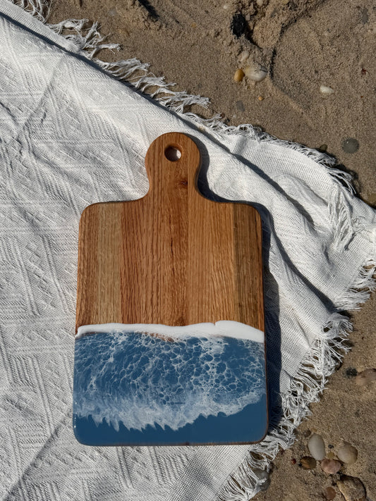 Small French Blue Ocean Wave Board